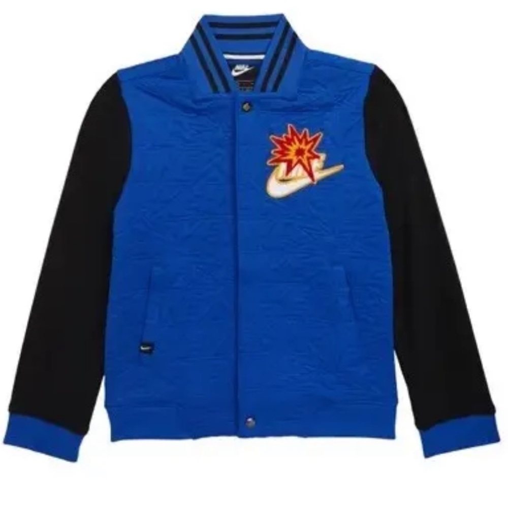 Nike Sportswear DNA Bomber Jacket BV3606-480 Boys Size Medium